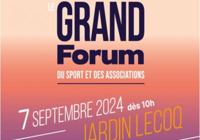 Forum du Sport et des Associations de Clermont Ferrand, samedi 7 septembre 2024 au Jardin Lecoq.